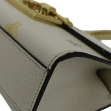 Load image into Gallery viewer, GUCCI Padlock Bee Leather Shoulder Bag Ivory 432182
