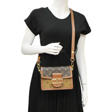 Load image into Gallery viewer, LOUIS VUITTON Dauphine Mini Monogram Reverse Canvas Shoulder Bag Brown
