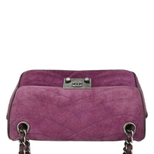 Load image into Gallery viewer, CHANEL Pagoda Flap Suede Leather Shoulder Bag Purple
