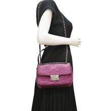 Load image into Gallery viewer, CHANEL Pagoda Flap Suede Leather Shoulder Bag Purple
