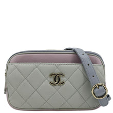 Load image into Gallery viewer, CHANEL CC Double Zip Quilted Leather front look
