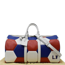 Load image into Gallery viewer, LOUIS VUITTON Keepall 50 FIFA Cup Bandouliere Leather Travel Bag Multicolor
