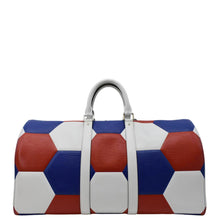 Load image into Gallery viewer, LOUIS VUITTON Keepall 50 FIFA Cup Bandouliere Leather Travel Bag Multicolor
