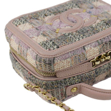 Load image into Gallery viewer, Chanel Filigree CC Small Vanity Case Tweed Shoulder Bag Pink
