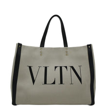 Load image into Gallery viewer, VALENTINO GARAVANI VLNT Small Canvas Tote Bag Cream
