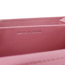 Load image into Gallery viewer, Chanel Classic Mini Flap Quilted Lambskin Leather Card Holder On Chain Pink
