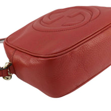 Load image into Gallery viewer, GUCCI Soho Disco Camera Leather Crossbody Bag Red 308364
