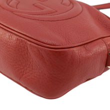 Load image into Gallery viewer, GUCCI Soho Disco Camera Leather Crossbody Bag Red 308364
