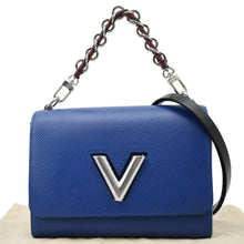 Load image into Gallery viewer, LOUIS VUITTON Twist MM Shoulder Bag Blue front side
