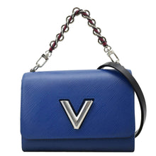 Load image into Gallery viewer, LOUIS VUITTON Twist MM Shoulder Bag Blue FRONT SIDE
