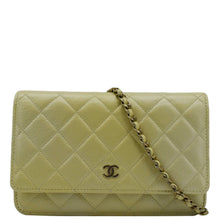 Load image into Gallery viewer, CHANEL WOC Quilted Leather Crossbody Bag Light Green
