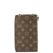 Load image into Gallery viewer, LOUIS VUITTON Metis Reverse Monogram Canvas Vertical Zippy Chain Wallet Brown
