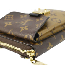 Load image into Gallery viewer, LOUIS VUITTON Metis Reverse Monogram Canvas Vertical Zippy Chain Wallet Brown
