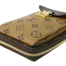 Load image into Gallery viewer, LOUIS VUITTON Metis Reverse Monogram Canvas Vertical Zippy Chain Wallet Brown
