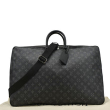 Load image into Gallery viewer, LOUIS VUITTON 2 Hangers Monogram Eclipse Garment Cover Bag Black back look
