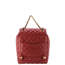 Load image into Gallery viewer, CHANEL Urban Spirit Quilted Leather Backpack Bag Red
