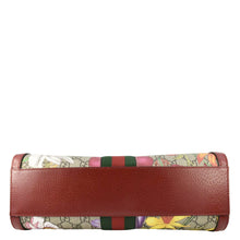 Load image into Gallery viewer, GUCCI Ophidia Flora Web GG Supreme Canvas Top Handle Shoulder Bag Red 524532
