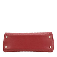 Load image into Gallery viewer, CHANEL CC Coco Caviar Leather Top Handle Flap Shoulder Bag Red
