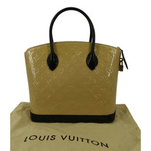 Load image into Gallery viewer, LOUIS VUITTON Lockit Vertical PM Monogram Vernis Leather Tote Bag Mastard
