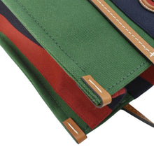 Load image into Gallery viewer, GUCCI GG Interlocking Canvas Web Tote Bag Tri Color Green 727728
