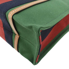 Load image into Gallery viewer, GUCCI GG Interlocking Canvas Web Tote Bag Tri Color Green 727728
