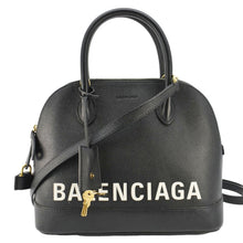 Load image into Gallery viewer, BALENCIAGA Ville Top Handle Grained Leather Crossbody Bag Black
