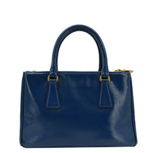 Load image into Gallery viewer, PRADA Galleria Double-Zip Mini Saffiano Leather Tote Bag Blue
