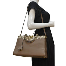 Load image into Gallery viewer, LOUIS VUITTON Very Zipped Python Leather Tote Shoulder Bag Beige
