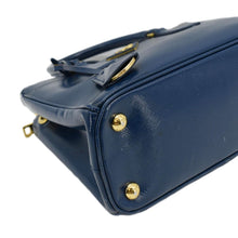 Load image into Gallery viewer, PRADA Galleria Double-Zip Mini Saffiano Leather Tote Bag Blue
