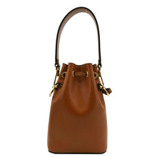 Load image into Gallery viewer, FENDI Mon Tresor Leather Bucket Hobo Bag Brown
