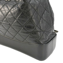 Load image into Gallery viewer, CHANEL Gabrielle Quilted Aged Calfskin Leather Backpack Bag Black
