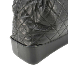 Load image into Gallery viewer, CHANEL Gabrielle Quilted Aged Calfskin Leather Backpack Bag Black
