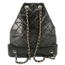 Load image into Gallery viewer, CHANEL Gabrielle Quilted Aged Calfskin Leather Backpack Bag Black
