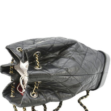 Load image into Gallery viewer, CHANEL Gabrielle Quilted Aged Calfskin Leather Backpack Bag Black
