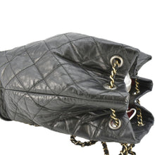 Load image into Gallery viewer, CHANEL Gabrielle Quilted Aged Calfskin Leather Backpack Bag Black
