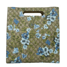 Load image into Gallery viewer, GUCCI GG Print Floral Supreme Tote Bag Blue 419582
