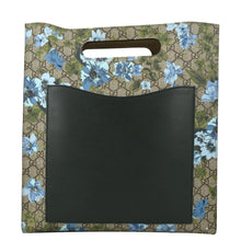 Load image into Gallery viewer, GUCCI GG Print Floral Supreme Tote Bag Blue 419582
