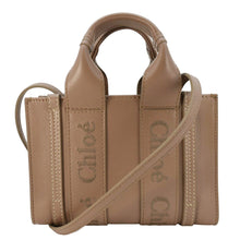 Load image into Gallery viewer, CHLOE Woody Calfskin Leather Tote Bag Brown
