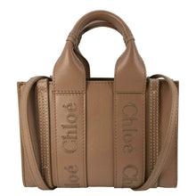 Load image into Gallery viewer, CHLOE Woody Calfskin Leather Tote Bag Brown
