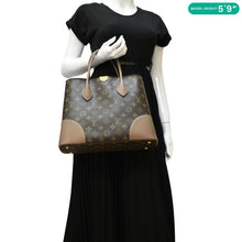 Load image into Gallery viewer, LOUIS VUITTON Flandrin Monogram Canvas Tote Shoulder Bag Brown
