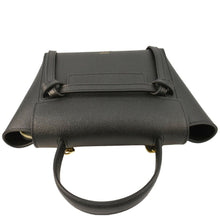 Load image into Gallery viewer, CELINE Nano Belt Grained Leather Shoulder Bag Black
