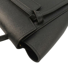 Load image into Gallery viewer, CELINE Nano Belt Grained Leather Shoulder Bag Black
