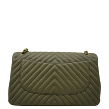 Load image into Gallery viewer, CHANEL Classic Jumbo  Crossbody Bag Olive back side
