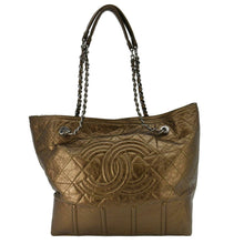 Load image into Gallery viewer, CHANEL Shopping in Moscow Quilted Calfskin Leather Tote Bag Bronze
