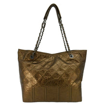 Load image into Gallery viewer, CHANEL Shopping in Moscow Quilted Calfskin Leather Tote Bag Bronze
