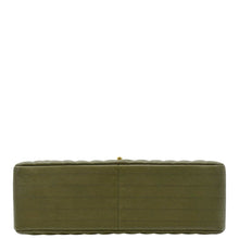 Load image into Gallery viewer, CHANEL Classic Jumbo Flap Chevron Leather Crossbody Bag Olive
