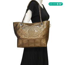 Load image into Gallery viewer, CHANEL Shopping in Moscow Quilted Calfskin Leather Tote Bag Bronze
