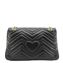 Load image into Gallery viewer, GUCCI GG Marmont Medium Matelasse Shoulder Bag Black 443496
