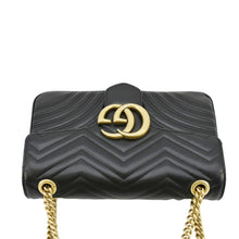 Load image into Gallery viewer, GUCCI GG Marmont Medium Matelasse Shoulder Bag Black 443496
