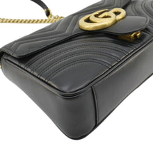 Load image into Gallery viewer, GUCCI GG Marmont Medium Matelasse Shoulder Bag Black 443496
